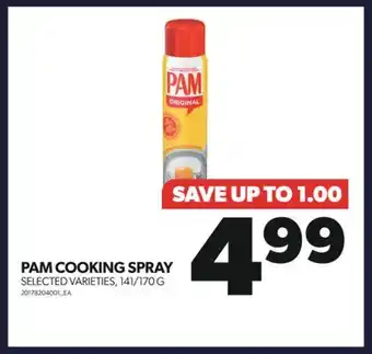 Real Canadian Superstore Pam cooking spray, 141/170 g offer