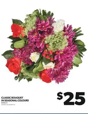 Real Canadian Superstore Classic bouquet in seasonal colours, bunch offer