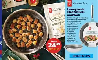 Real Canadian Superstore Honeycomb clad skillets and wok offer