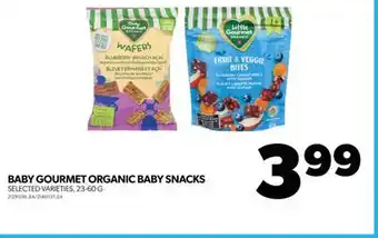 Real Canadian Superstore Baby gourmet organic baby snacks, 23-60 g offer