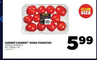Real Canadian Superstore Farmer's market roma tomatoes, 3 lb offer