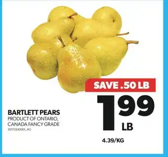 Real Canadian Superstore Bartlett pears offer