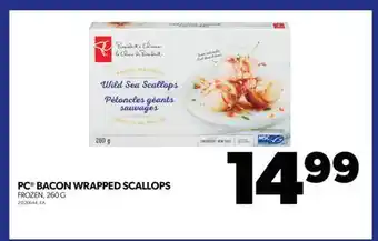 Real Canadian Superstore Pc bacon wrapped scallops, 260 g offer