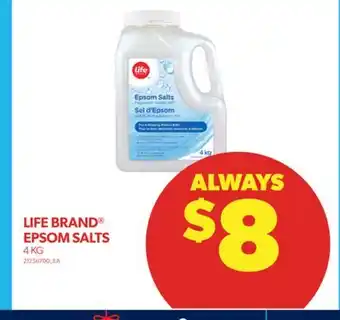 Real Canadian Superstore Life brand epsom salts, 4 kg offer