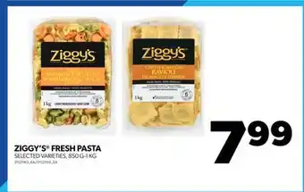 Real Canadian Superstore Ziggy's fresh pasta, 850 g-1 kg offer