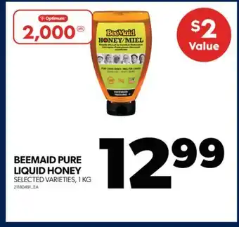 Real Canadian Superstore Beemaid pure liquid honey, 1 kg offer