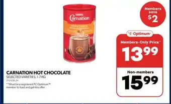 Real Canadian Superstore Carnation hot chocolate, 1.7 kg offer