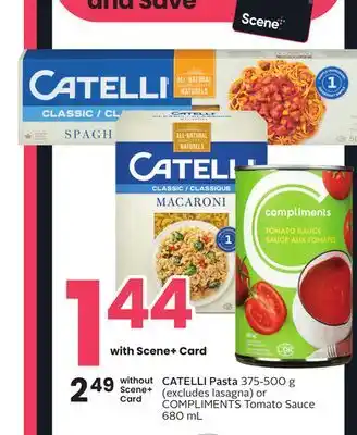 Sobeys Catelli pasta offer