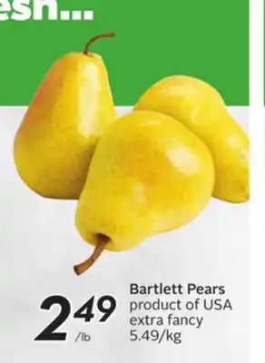Sobeys Bartlett pears offer