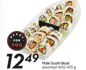 Sobeys Maki sushi boat offer
