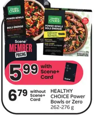 Sobeys Power bowls or zero offer
