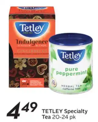 Sobeys Tetley specialty tea offer