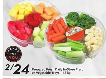 Sobeys Prepared fresh daily in-store fruit or vegetable trays offer