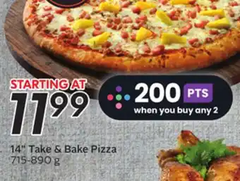 Sobeys 14 take & bake pizza offer