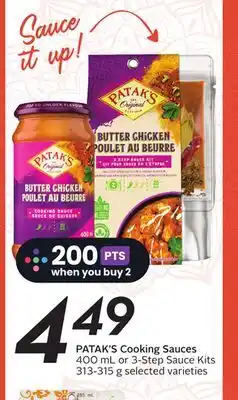 Sobeys Cooking sauces offer