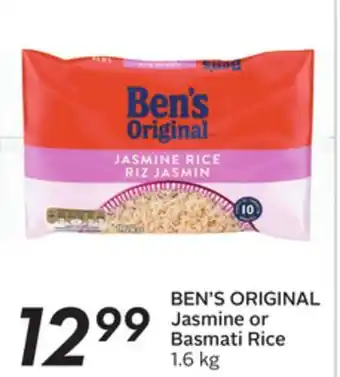 Sobeys Ben's original jasmine or basmati rice offer