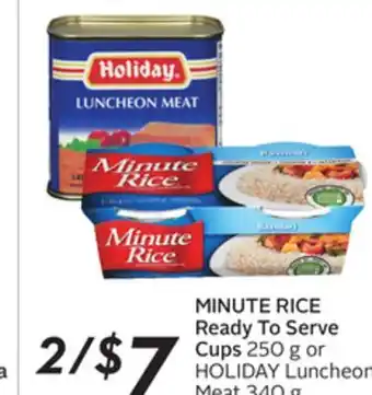 Sobeys Minute rice ready to serve cups offer