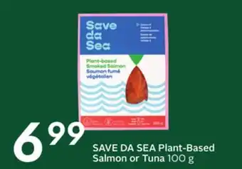 Sobeys Plant-based salmon or tuna offer