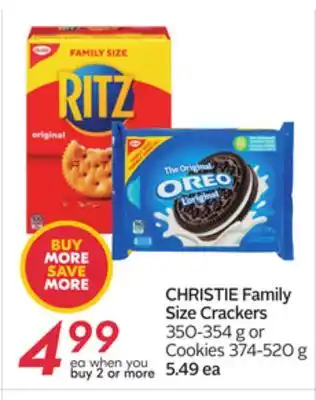 Sobeys Christie family size crackers offer