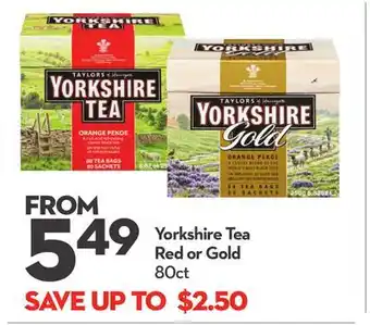 Longo's Yorkshire tea offer