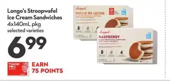 Longo's Longo's stroopwafel ice cream sandwiches offer