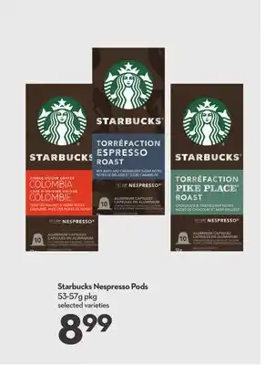 Longo's Starbucks nespresso pods offer