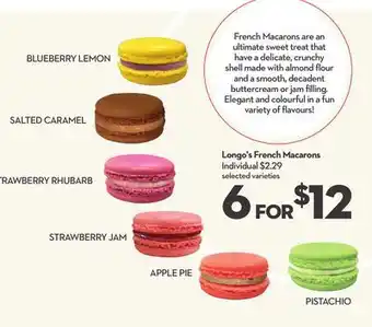 Longo's Longo's french macarons offer