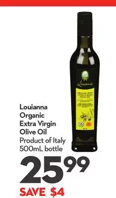 Longo's Louianna organic extra virgin olive oil offer