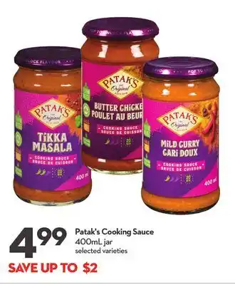 Longo's Patak's cooking sauce offer