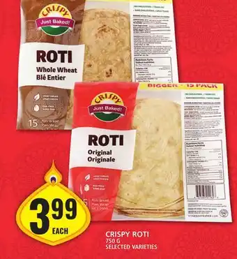 Food Basics Crispy roti offer
