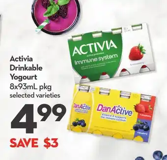 Longo's Activia drinkable yogourt offer