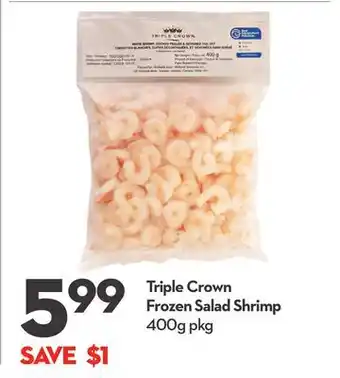Longo's Triple crown frozen salad shrimp offer