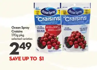 Longo's Ocean spray craisins offer