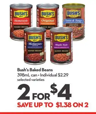 Longo's Bush's baked beans offer