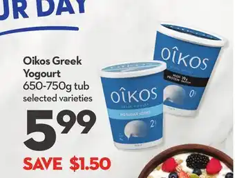 Longo's Oikos greek yogourt offer