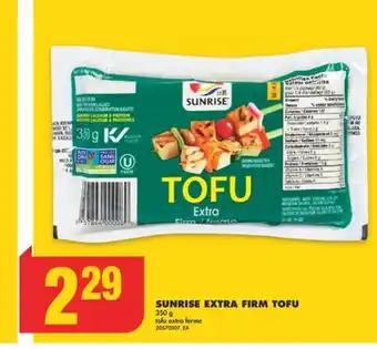 No Frills Sunrise extra firm tofu, 350 g offer