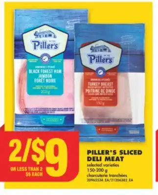 No Frills Piller's sliced deli meat, 150-200 g offer