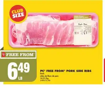 No Frills Pc free from pork side ribs offer