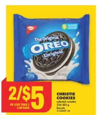 No Frills Christie cookies, 224-303 g offer
