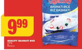 No Frills Quality basmati rice, 3.63 kg offer