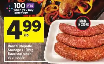 Foodland Ranch chipotle sausage offer