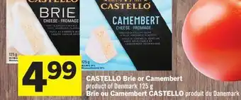 Foodland Castello brie or camembert product of denmark 125 g offer
