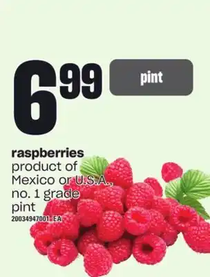 Independent Grocer Raspberries offer