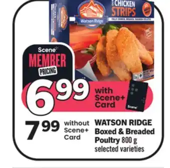 Foodland Watson ridge boxed & breaded poultry 800 g selected varieties offer