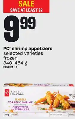 Independent Grocer Pc shrimp appetizers, 340-454 g offer