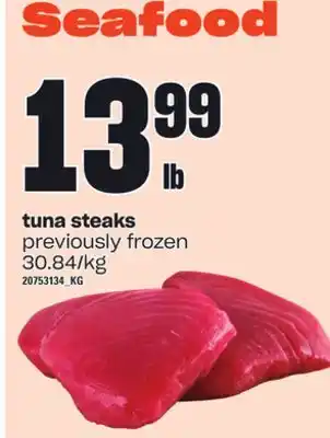 Independent Grocer Tuna steaks offer