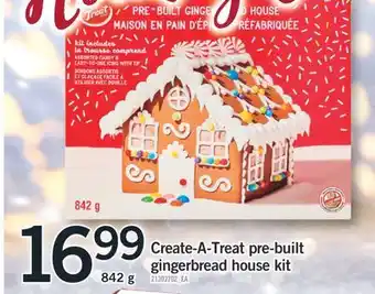 Fortinos Create-a-treat pre-built gingerbread house kit offer