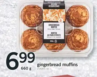 Fortinos Gingerbread muffins, 660g offer