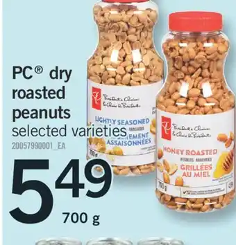 Fortinos Pc dry roasted peanuts offer