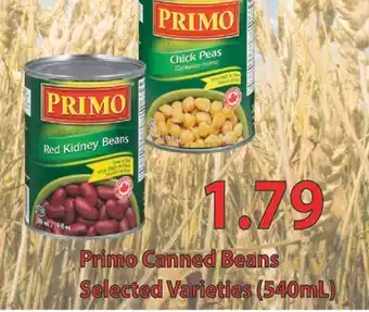 Fortinos Primo canned beans offer